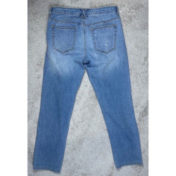 Jennifer Lopez Light Wash Relaxed Boyfriend Straight Leg Jeans Womens Size 2 - Picture 8 of 10